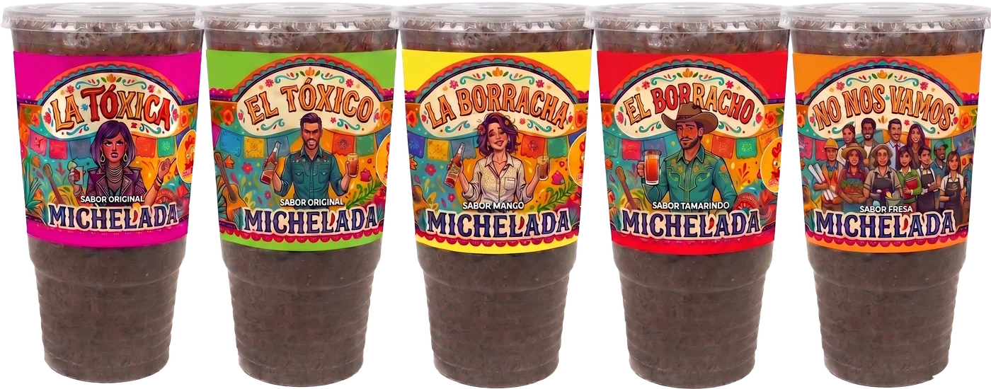 Vasos para michelada El Borracho, El Tóxico y más